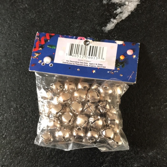 12mm Silver Jingle Bells - Picture 2 of 3